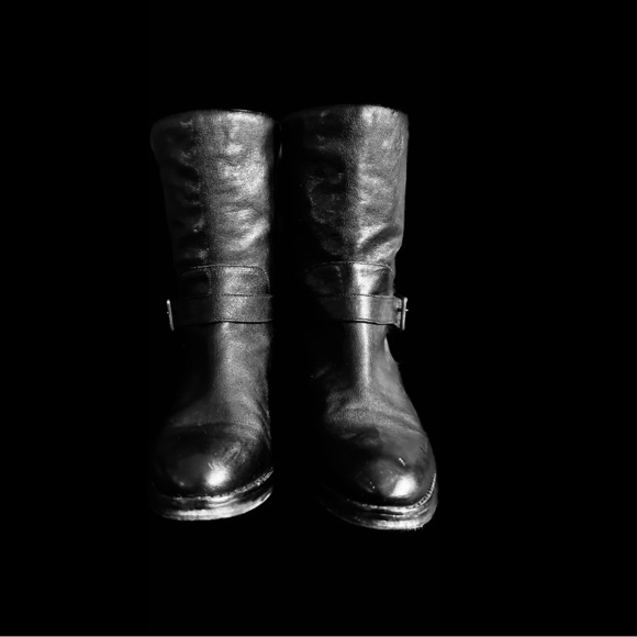 Cole Hahn Black leather boots mid calf size 8 - Picture 2 of 11